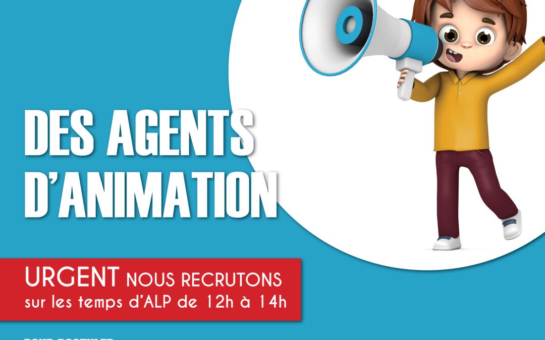 URGENT – La ville recrute des animateurs