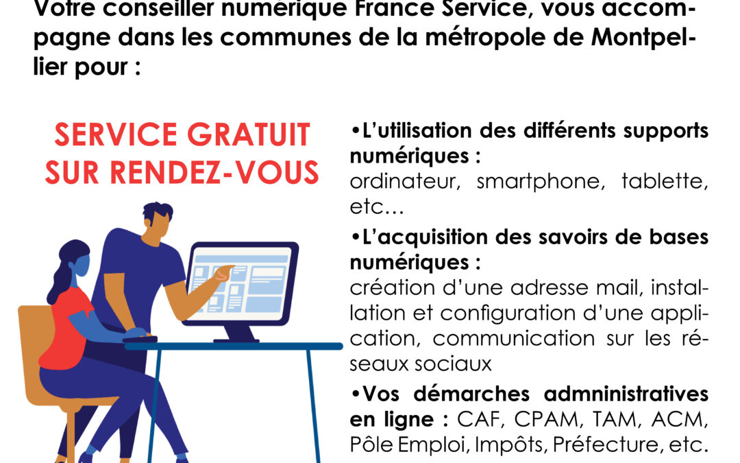Nouveau : un conseiller numérique France Service à Fabrègues