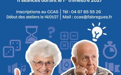 Ateliers mémoire : le CCAS vous donne rendez-vous en janvier