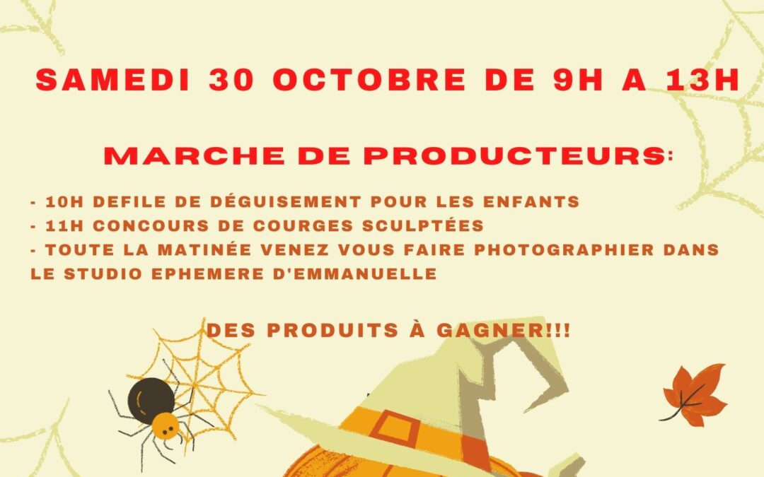 Samedi 30, venez fêter Halloween à Mirabeau !