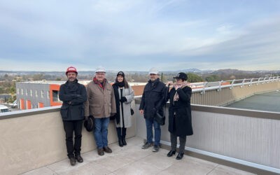 Visite du chantier du futur magasin LIDL et des locaux d’activités du site