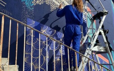 L’artiste NOON réalise une fresque à Fabrègues