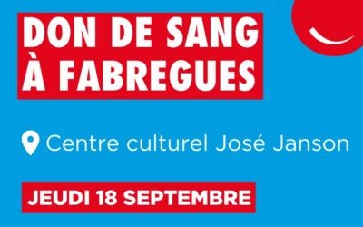 Don de sang aujourd’hui à Fabrègues de 12h à 16h30