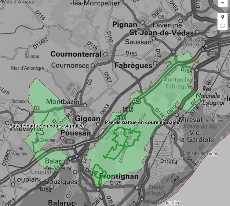 Chasse : géolocalisation des battues